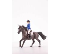 Papo Figurine Cheval et Cavalier Eden et Qimbaya – Pièce de collection, à partir de 3 ans