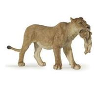 Figurine Papo Lionne avec lionceau Marron G