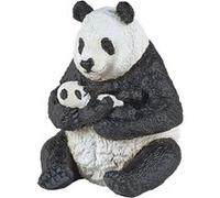 Figurine Papo Panda assis et son bébé Blanc et Noir G