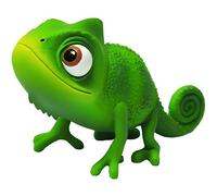 Figurine Pascal 6 cm - Raiponce - Disney Princesses - Vert - Fille - Enfant - A partir de 3 ans