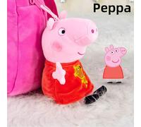 Figurine peluche Peppa Pig Hasbro, ornements et pendentifs de jouets de dessin animé créatifs, peuvent être utilisés comme cadeaux de vacances Taille UniquePolyester