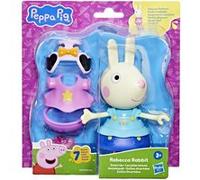 Figurine Peppa Pig Les jolies tenues de Rebecca Rabbit Multicolore