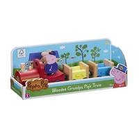 Figurine - PEPPA PIG - Train de Papy Pig en Bois avec 1 personnage