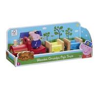 Figurine Peppa Pig Train de Papy Pig en bois avec 1 personnage G