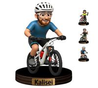 Figurine personnalisée de dessin animé pour les passionnés de vélo, personnage de VTT, décoration de bureau pour bureau, chambre, maison, VTT, portrait