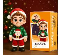 Figurine Personnalisée mit Foto - Idee Cadeau Femme Homme Père Mère Couple - Résine Ultra HD Cartoon 3D Collection de Sculptures - Cadeau Personnalisé pour Noël, Saint Valentin, Anniversaire, Mariage