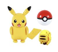 Figurine Pikachu Transformer + Pokéball - Jouet Pokémon Articulé - Cadeau Enfant - Figurine 2 en 1