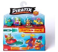 Figurine Piratix Adventure World Shark Treasure Series Pack Capitaine Multicolore