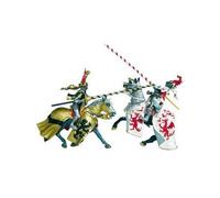 Figurine plastique - PLASTOY - Chevalier au cimier léopard et or - 10.5 cm - Garçon - A partir de 3 ans