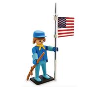 Plastoy Playmobil Vintage Collection Soldat américain, Multicolore (PPLM-212) Taille Unique
