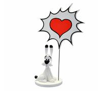 Plastoy Figurine Astérix Idéfix - Résine 15 cm - Collection Bulles Cœur Multicolore
