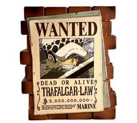 Plastoy Tirelire Affiche Wanted Trafalgar D. Water Law PVC 16 cm