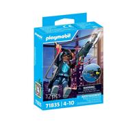 Figurine PLAYMOBIL PLL71835 Héros des Ténèbres - Tyrolienne et cape - 12 pièces - noir, sarcelle et bleu foncé