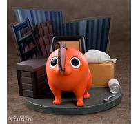 ABYstyle Figurine Chainsaw Man Pochita – Statue premium, produit officiel, finitions haute qualité
