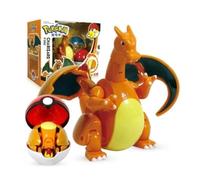 Figurine Pokemon Dracofeu Pokeball - SEBTHOM - Rouge - Pour Enfant - 3 ans et plus