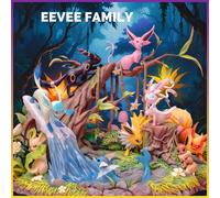 Figurine Pokémon Évolutions - Diorama 27cm - Statuette Complète