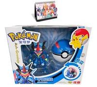 Figurine Pokémon PokéBall Ash Greninja 9 cm avec Calendrier Pokémon 2022 en français G