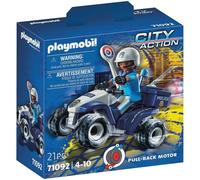 Playmobil Jouet City Action 71092 – Policier et Quad – Quad à rétrofriction, 1 personnage