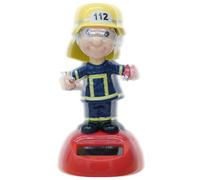 Figurine Pompier - Statuette à énergie solaire, Jouets Bobble oscillants, Nouveautés Figures Dansantes à énergie solaire | Pour Bureau, Windowsill, Décoration de tableau de bord de voiture,