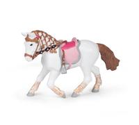 Figurine Poney de promenade - PAPO - CHEVAUX, POULAINS ET PONEYS - Blanc
