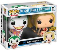 Funko Pop! FK14238 Heroes Lot de 2 Figurines The Joker [Beach] & Harley Quinn