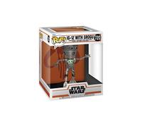 Funko Pop! Deluxe: Grogu (The Child, Baby Yoda) - (IG-12) - The Mandalorian - Figurine en Vinyle à Collectionner - Idée de Cadeau - Produits Officiels - Jouets pour Les Enfants et Adultes