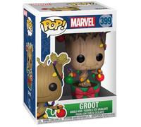 Funko Pop! Bobble: Marvel: Holiday Groot with Lights and Ornaments - Marvel Comics- Figurine en Vinyle à Collectionner - Idée de Cadeau - Produits Officiels - Comic Books Fans