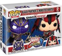 Figurine Pop - Marvel Vs Capcom - Pack Black Panther Vs Monster Hunter - Funko Pop