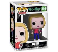 Funko Figurine POP Rick et Morty Beth – Vinyle 9 cm avec verre à vin – 301