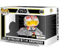 Figurine POP Rides Star Wars Luke Skywalker en T-47 Airspeeder Exclusif