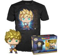 Figurine Pop&tee - Dragon Ball Z - Sangoku Super Saiyan Et Kamehameha - Taille M