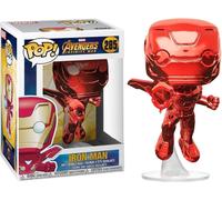 Figurine Pop Vinyl Funko 3,75" Chrome Rouge Iron Man Exclusif Marvel
