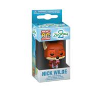 Figurine Porte-clés FUNKO Nick Wilde Zootopie 2 Pop Pocket porte-clés vinyle Orange