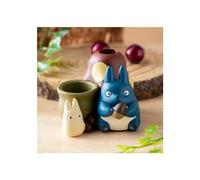 Figurine pot à crayon Mon Voisin Totoro / Totoro bleu et blanc