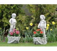 Figurine Pot de fleur Plante Pot de décoration Figurine Pots de fleur Jardin Vases S101075