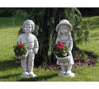Figurine Pot de fleur Plante Pot de décoration Figurine Pots de fleur Jardin Vases S101084