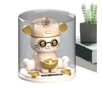 Figurine pour chat hochant la tête - Kitten chanceux pour tableau de bord de voiture et décoration intérieure | DECORATIVE FORTUNE CAT pour console de voiture, bibliothèque et affichage pour la maison