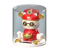 Figurine pour chat hochant la tête - Kitten chanceux pour tableau de bord de voiture et décoration intérieure | DECORATIVE FORTUNE CAT pour console de voiture, bibliothèque et affichage pour la maison