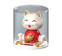 Figurine pour chat hochant la tête - Kitten chanceux pour tableau de bord de voiture et décoration intérieure | DECORATIVE FORTUNE CAT pour console de voiture, bibliothèque et affichage pour la maison