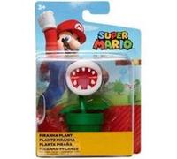 Figurine pour mario : plante piranha 7 cm - set figurine collection super mario avec carte tigre - enfant
