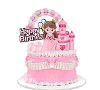 Figurine Princesse Gâteau,10 Pièces Princesse Decoration Gateau,Princesse Happy Birthday Cake Topper,Decoration Gateau pour Le Mariage Douche de Fête D' Anniversaire