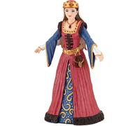 Figurine Reine Médiévale Rouge TU