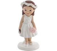 figurine résine communiante bible bouquet 15.1cm - générique 13202 Blanc