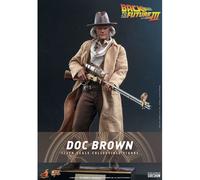 RITORNO AL FUTURO Back to the Future Doc Brown 1/6 Action Figure 12" Hot Toys