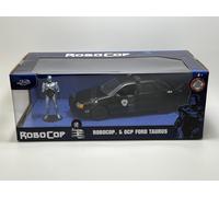 Ford Taurus Police 1986 Noir Robocop avec Figure Modèle 1:24 Jada Toys
