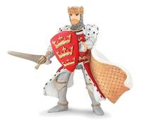 Papo - Figurine - Roi Arthur Rouge, Chevalier Médiéval, Jouet Enfant dès 3 Ans - Plongée dans l'Âge des Légendes et Chevalerie Fantastique