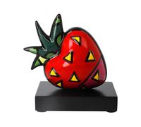 Figurine Romero Britto Strawberry - Pop Art - 14,5 cm