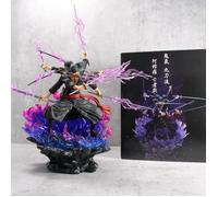 Figurine Roronoa Zoro One Piece wano onigashima 9 épées 9 sabres zoro technique Ashura anime mange statute modèle personnage 40cm