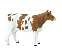 Figurine - SAFARI - Safari vache Ayrshire ferme junior 13,5 cm - Marron/Blanc - Collection Farm