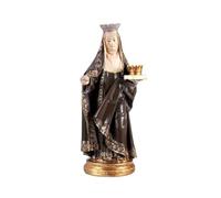 Figurine Sainte Elisabeth De Hongrie 20 Cm. Sculpture en Résine Patronne des Infirmières Et De L'Ordre Franciscain Laïc